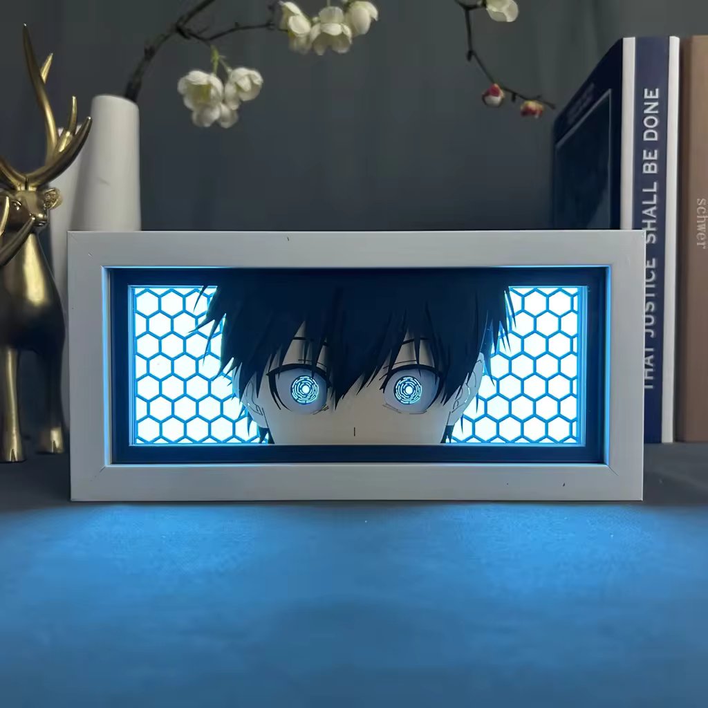 Yoichi Isagi Light Box - Dynamic Blue Lock Decor for Anime Enthusiasts