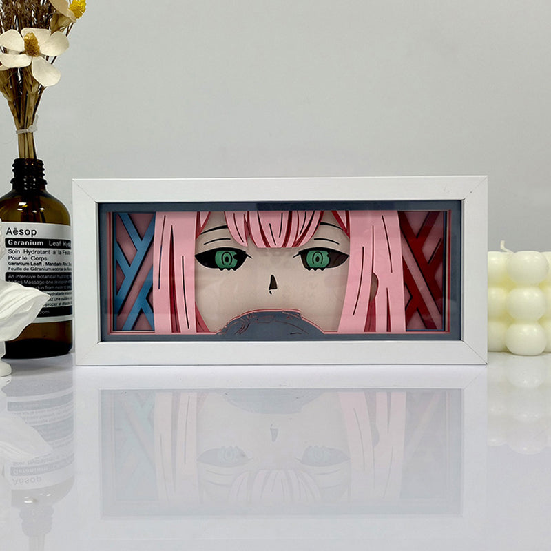Zero Two Light Box - Captivating Darling in the Franxx Decor for Anime Fans