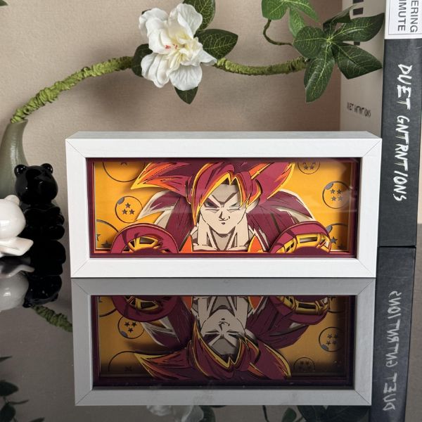 Goku SS Light Box - Super Saiyan Decor for Dragon Ball Fans