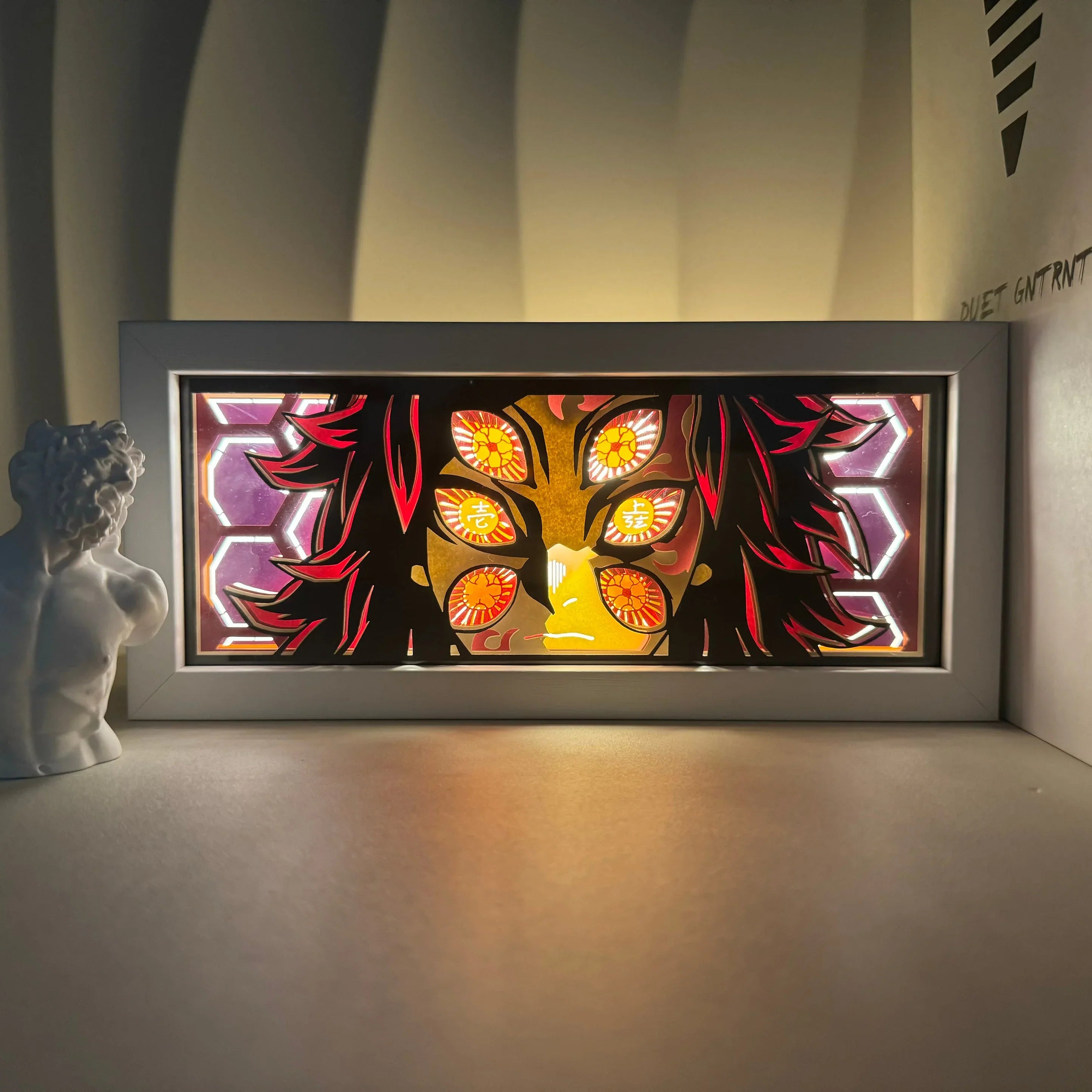 Kokushibo Light Box – Powerful Demon Slayer LED Decor