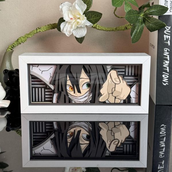 Obanai Iguro Light Box - Striking Demon Slayer Anime Decor