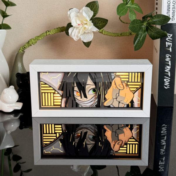 Obanai Iguro Light Box - Striking Demon Slayer Anime Decor