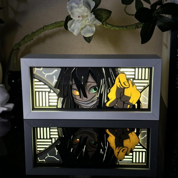 Obanai Iguro Light Box - Striking Demon Slayer Anime Decor