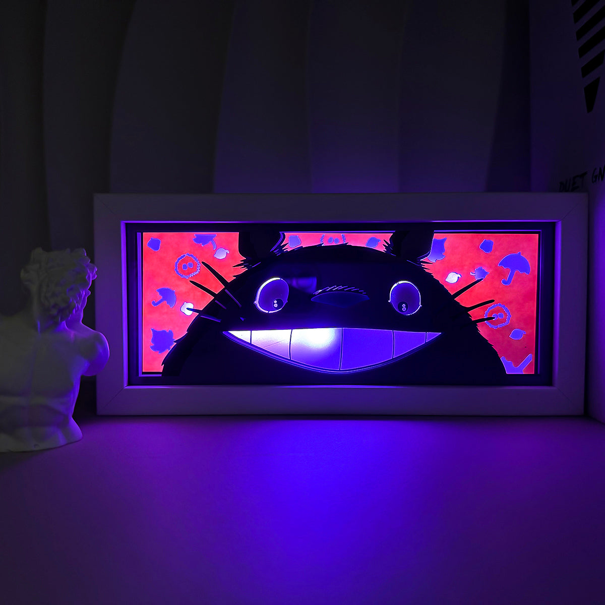 Totoro Light Box - Whimsical Studio Ghibli Decor for Anime Fans
