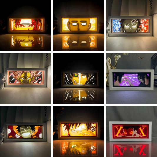 Iconic Anime 3D Light Box – Perfect LED Decor for Anime Fans