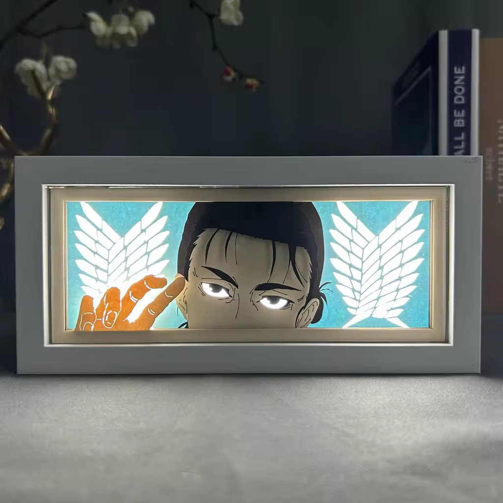 Eren Yeager Light Box - Attack on Titan Decor for Anime Lovers