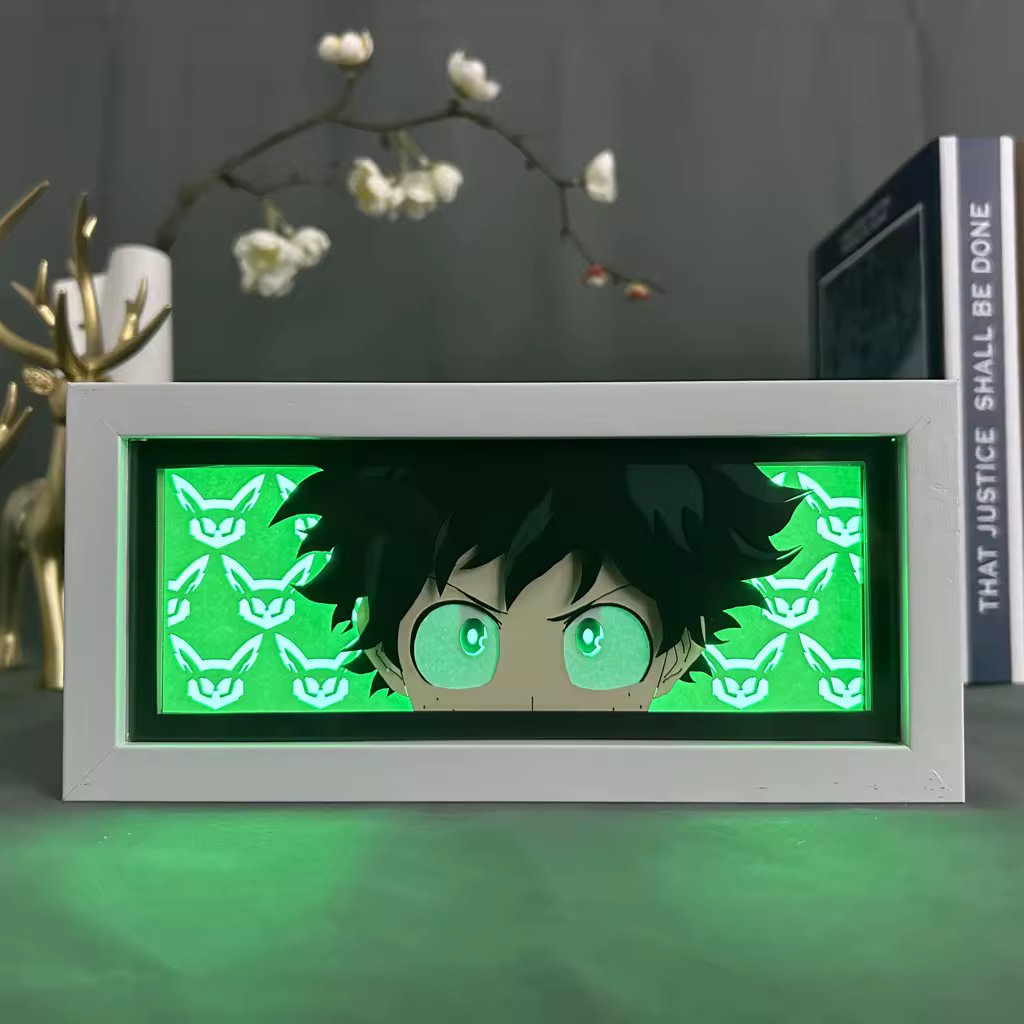 Deku Light Box - My Hero Academia Decor for Anime Enthusiasts