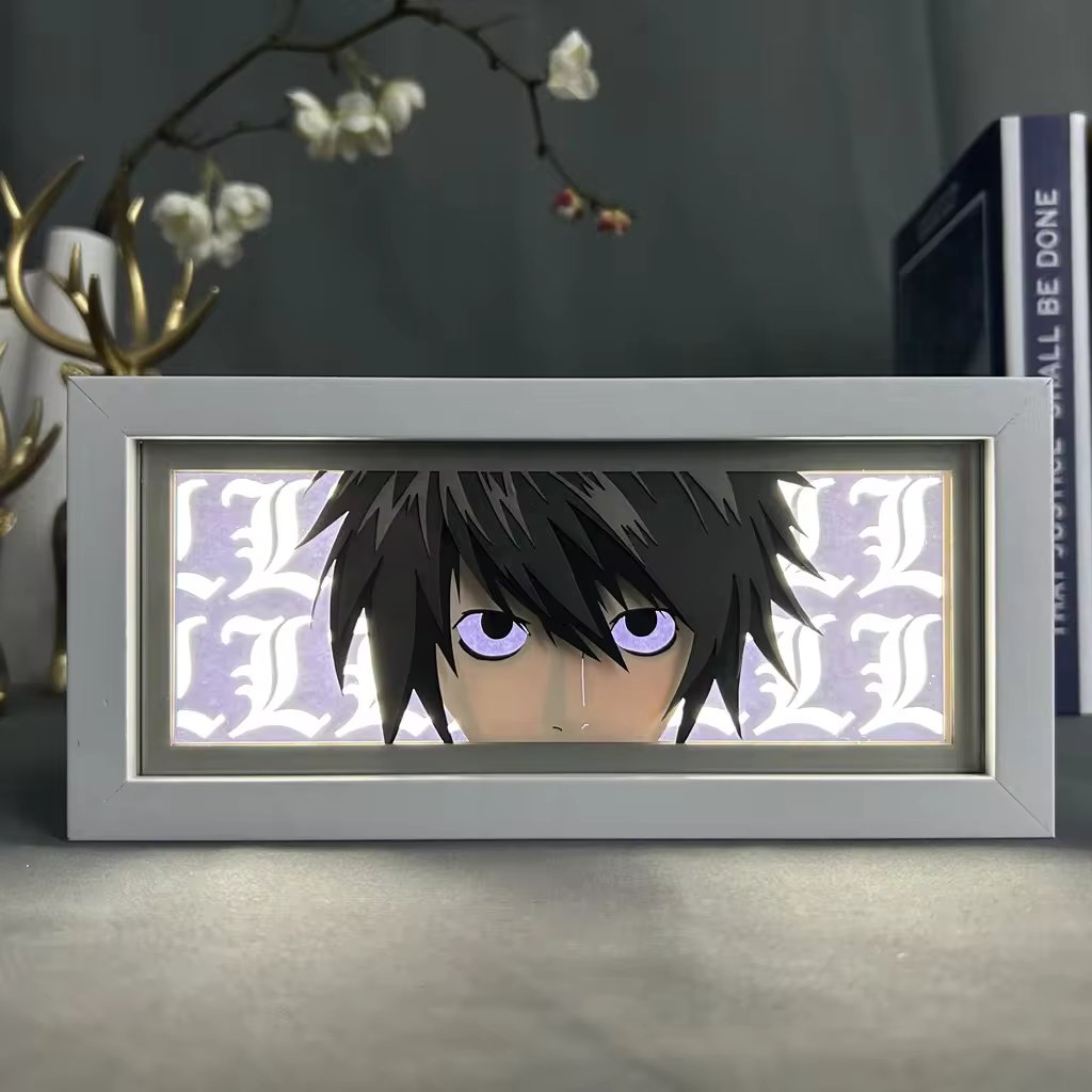 L Light Box – Iconic Death Note LED Decor for Anime Fans