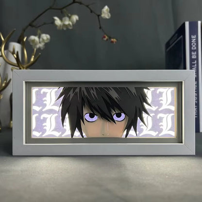 L Light Box – Iconic Death Note LED Decor for Anime Fans