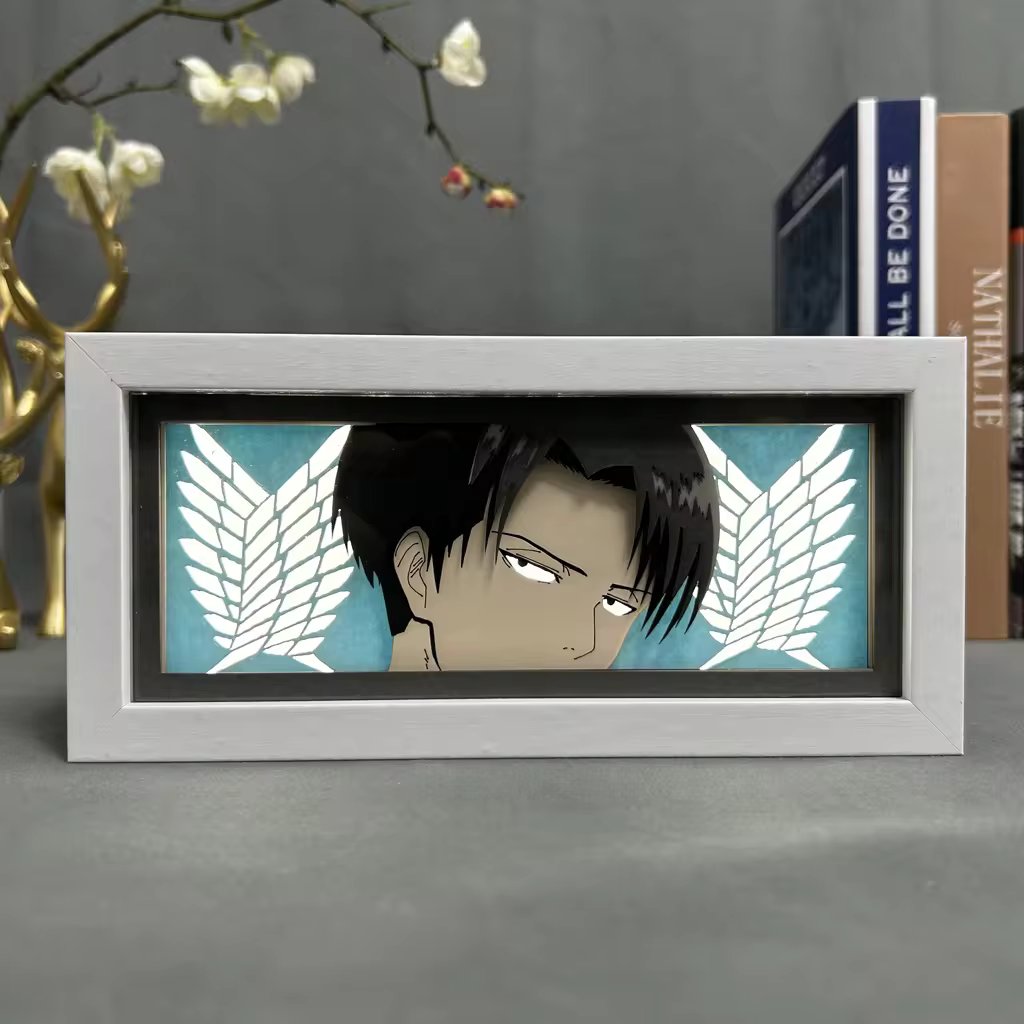 Levi Light Box – Bold Attack on Titan LED Decor for Fans