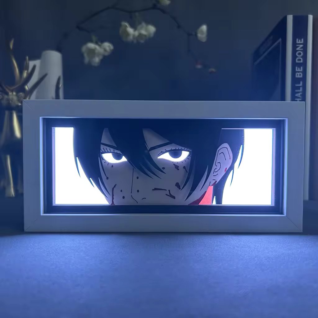 Mikasa Light Box | LED Art of Attack on Titan's Mikasa Ackerman