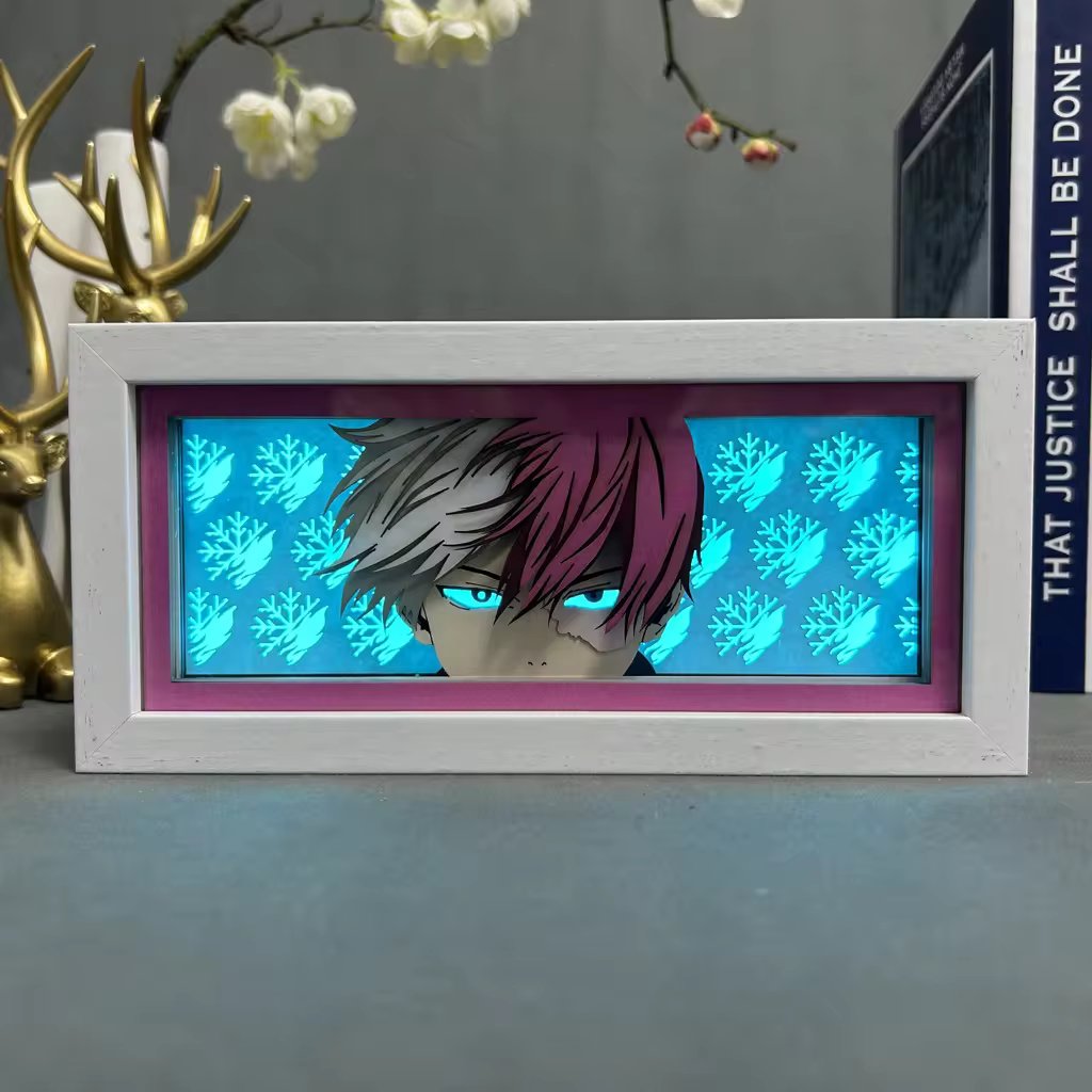 Todoroki Light Box - Striking My Hero Academia Anime Decor