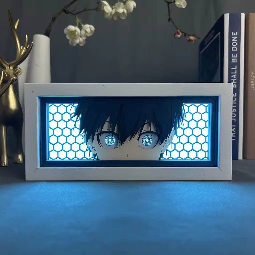 Yoichi Isagi Light Box - Dynamic Blue Lock Decor for Anime Enthusiasts
