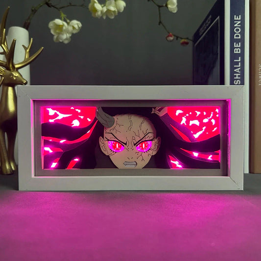 Nezuko Light Box - Beautiful Demon Slayer Anime Decor