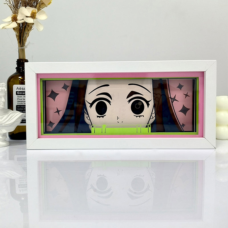 Nezuko Light Box - Beautiful Demon Slayer Anime Decor