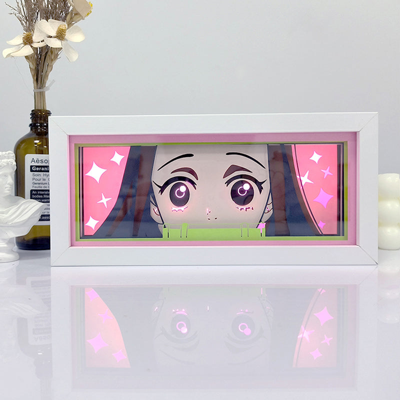 Nezuko Light Box - Beautiful Demon Slayer Anime Decor