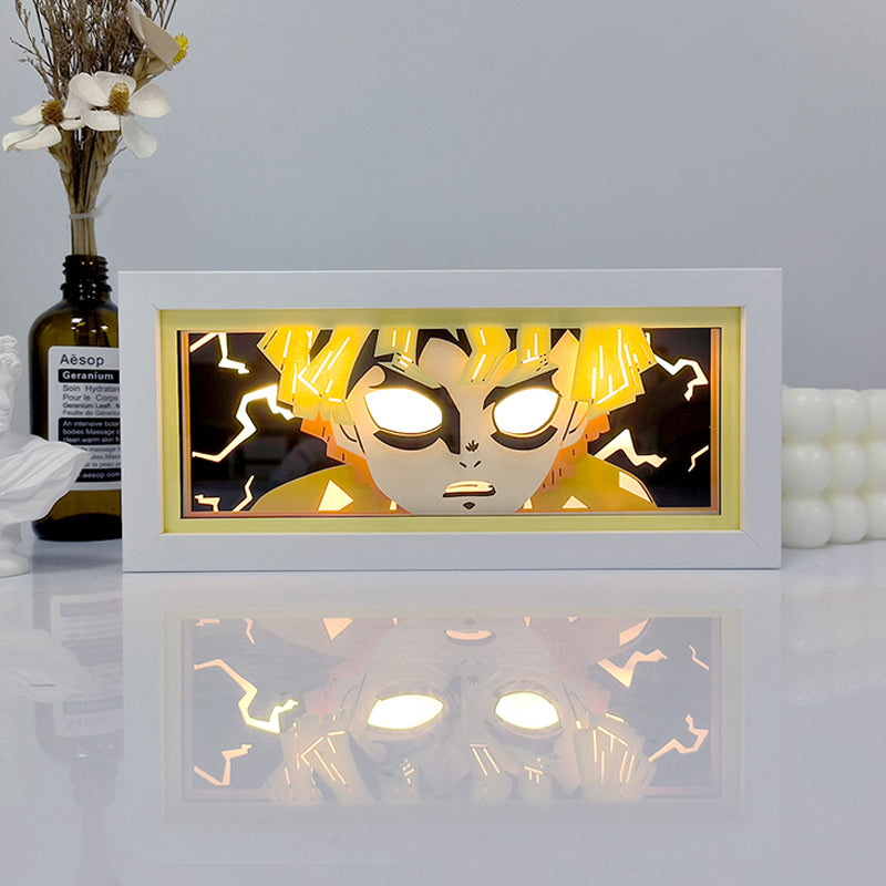 Zenitsu Light Box - Stunning Demon Slayer Decor for Anime Lovers
