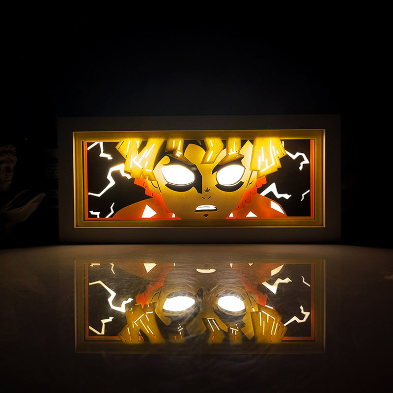 Zenitsu Light Box - Stunning Demon Slayer Decor for Anime Lovers
