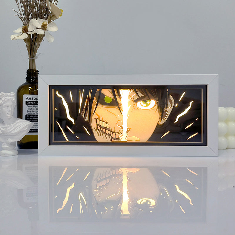 Eren Yeager Light Box - Attack on Titan Decor for Anime Lovers