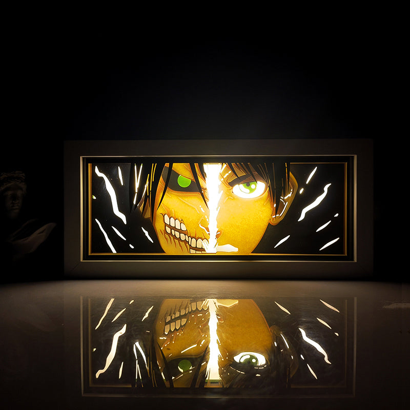 Eren Yeager Light Box - Attack on Titan Decor for Anime Lovers