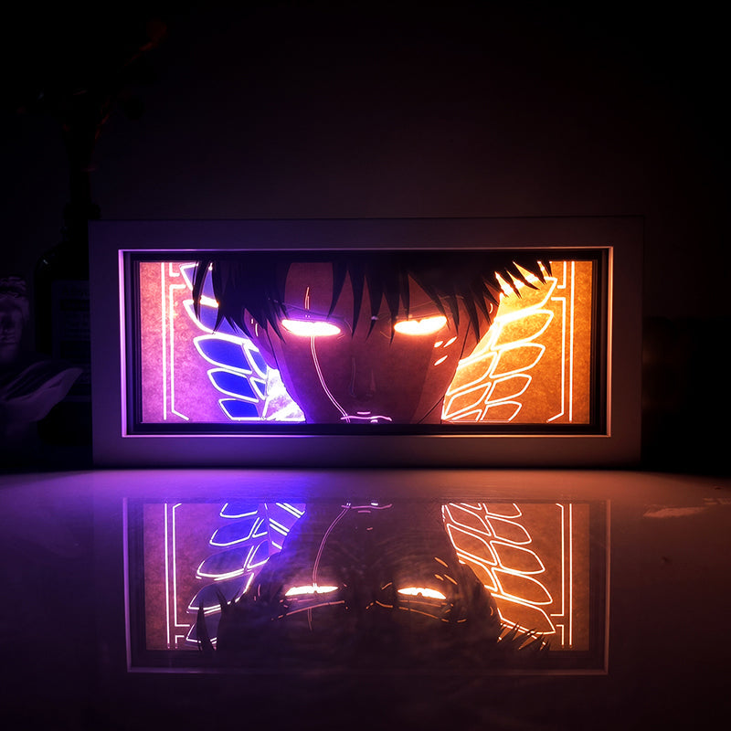 Levi Light Box – Bold Attack on Titan LED Decor for Fans