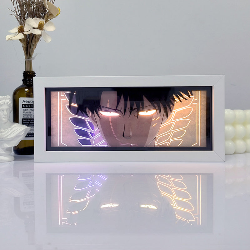 Levi Light Box – Bold Attack on Titan LED Decor for Fans