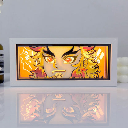 Rengoku Light Box - Striking Demon Slayer Anime Decor