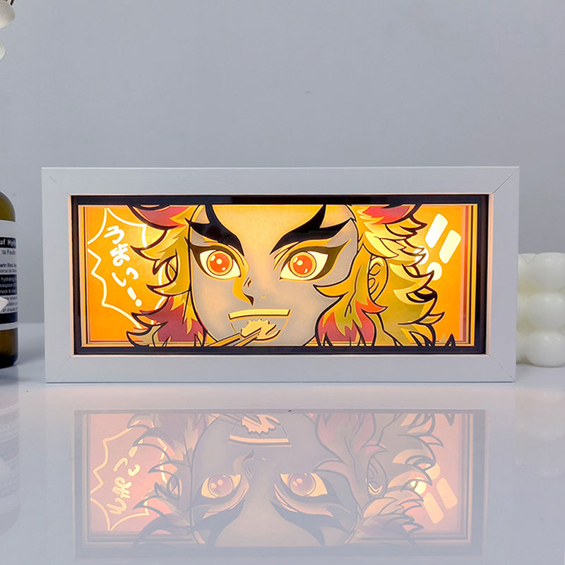 Rengoku Light Box - Striking Demon Slayer Anime Decor