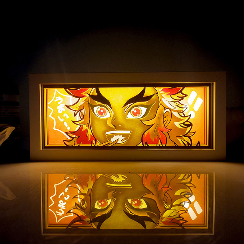 Rengoku Light Box - Striking Demon Slayer Anime Decor