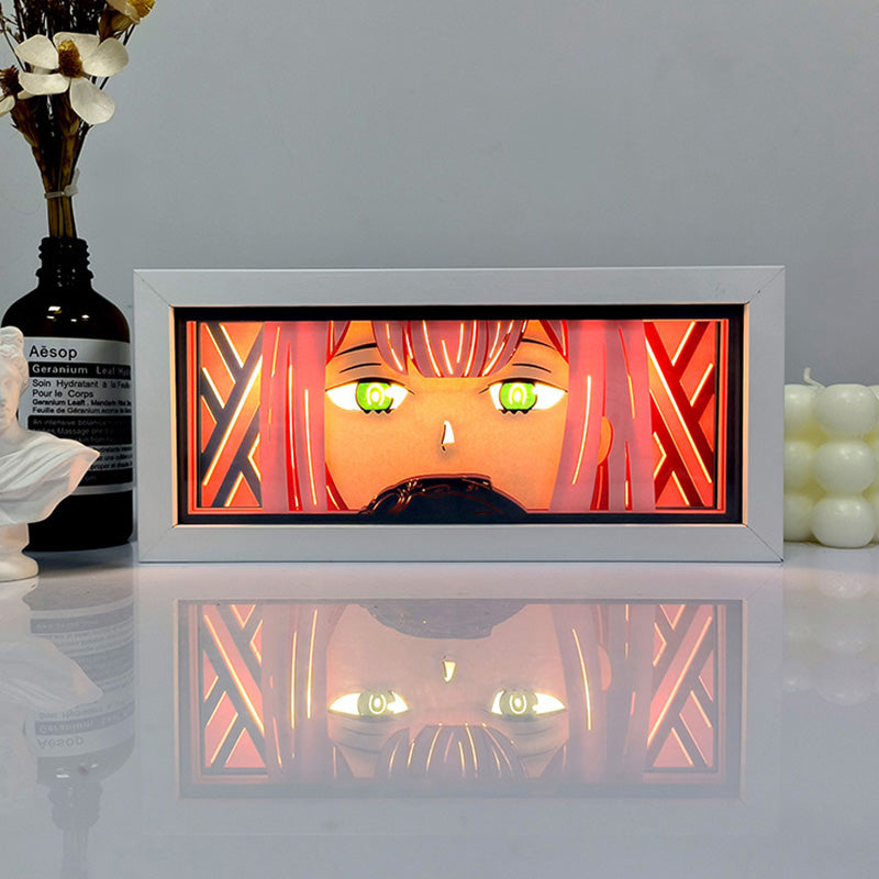 Zero Two Light Box - Captivating Darling in the Franxx Decor for Anime Fans