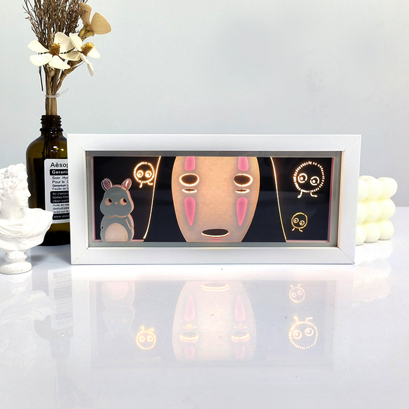 No-Face Light Box - Enchanting Spirited Away Anime Decor