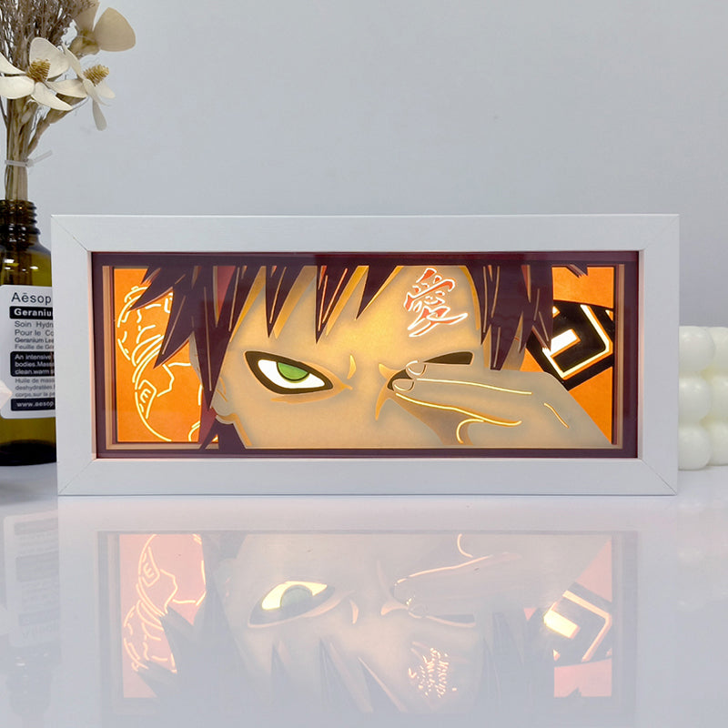 Gaara Light Box - Naruto-Inspired Decor for Anime Fans