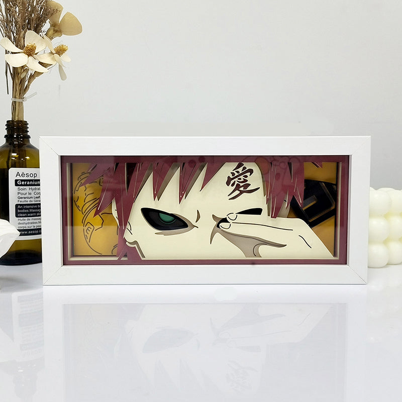 Gaara Light Box - Naruto-Inspired Decor for Anime Fans