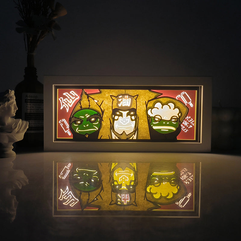 Jiraiya Light Box – Legendary Naruto Decor for Anime Collectors