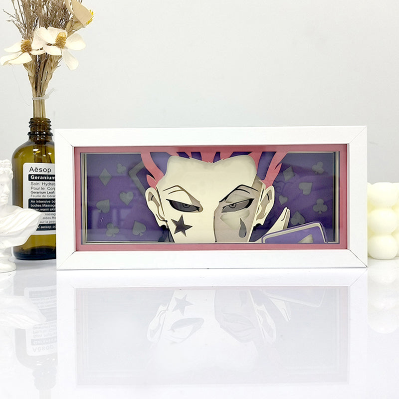 Hisoka Light Box - Hunter x Hunter Decor for Anime Enthusiasts