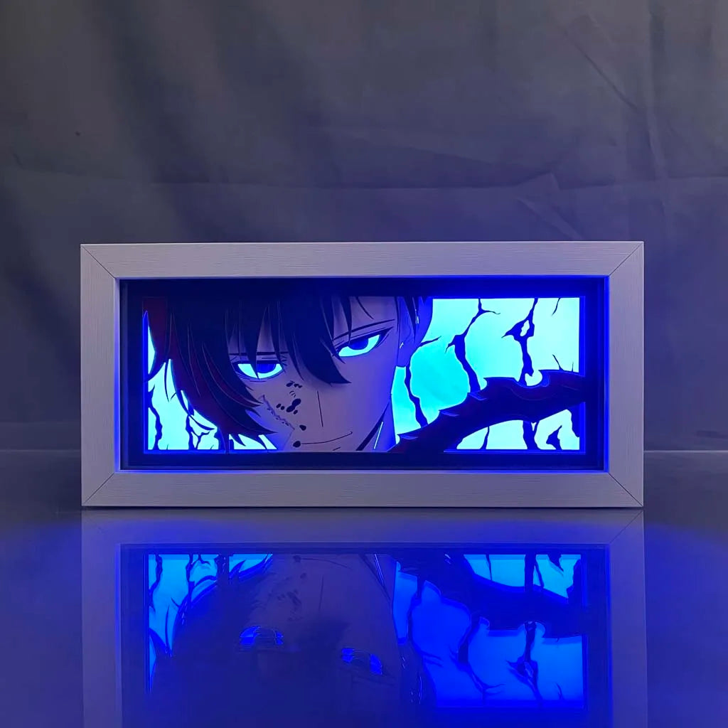 Sung Jin Woo Light Box - Dynamic Solo Leveling Anime Decor